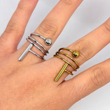 Cargar imagen en el visor de la galería, ANILLO AJUSTABLE DOBLE
