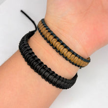 Cargar imagen en el visor de la galería, PULSERA PIEL TRENZADA
