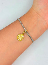 Cargar imagen en el visor de la galería, PULSERA TUBULAR DIJE CRUZ, ORE, ESPERE, CONFIE
