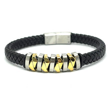 Cargar imagen en el visor de la galería, PULSERA TRENZADA REDONDEL CRUZADO
