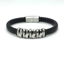 Cargar imagen en el visor de la galería, PULSERA TRENZADA REDONDEL CRUZADO
