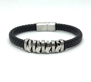 PULSERA TRENZADA REDONDEL CRUZADO