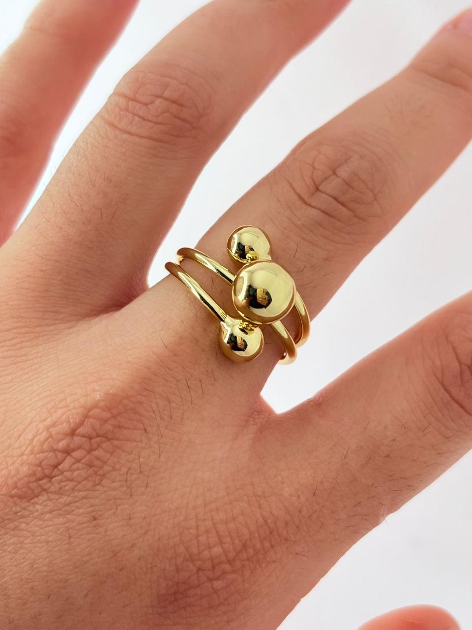ANILLO TRES BOLITAS