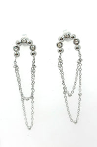 ARETES HERRADURA BOLITAS ZIRCONIA