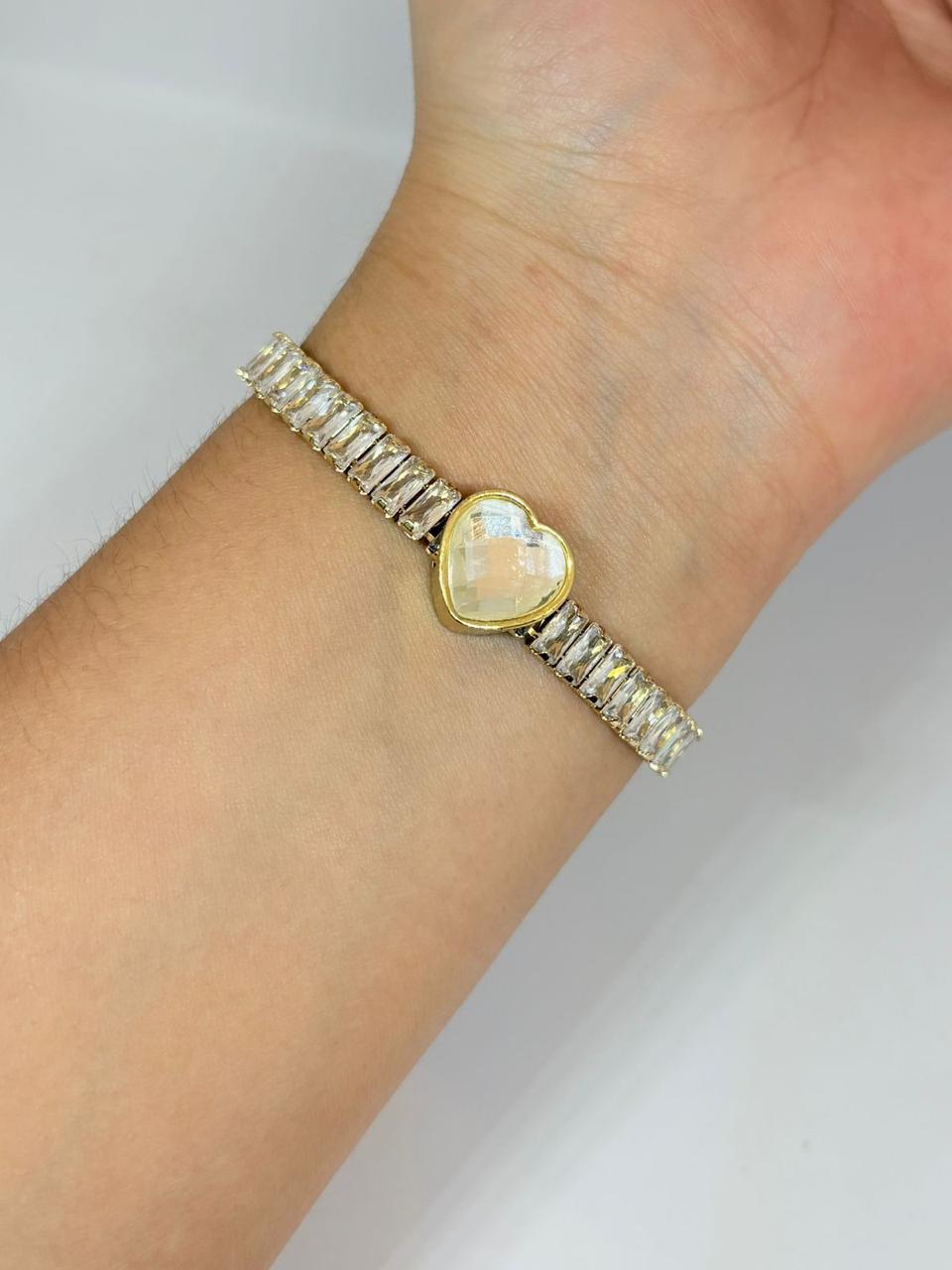 PULSERA DE CORAZÓN AJUSTABLE