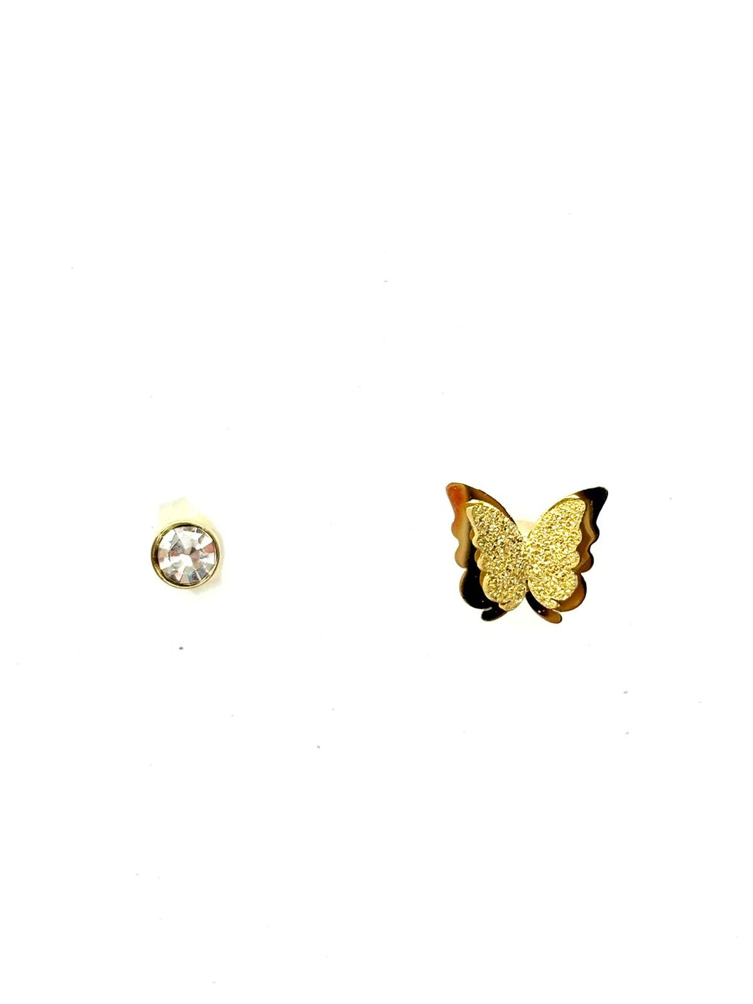 ARETES MARIPOSA CON ZIRCONIA