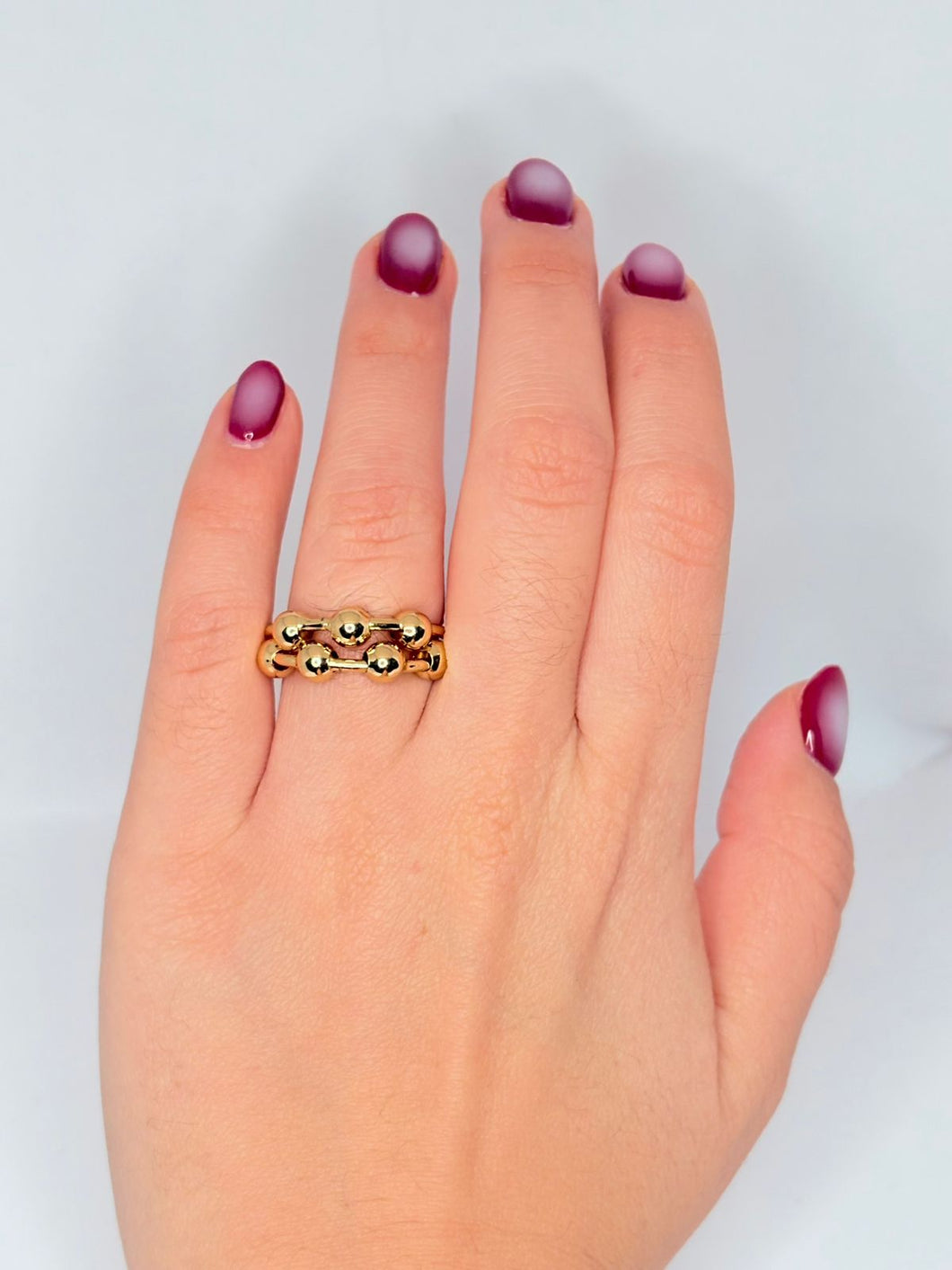 ANILLO AJUSTABLE BOLITAS