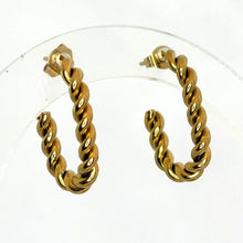 Cargar imagen en el visor de la galería, ARETES OVALADOS TORCIDOS
