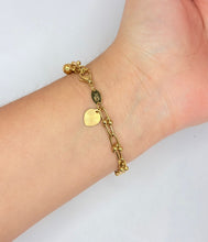 Cargar imagen en el visor de la galería, PULSERA ESLABONES CON CORAZÓN
