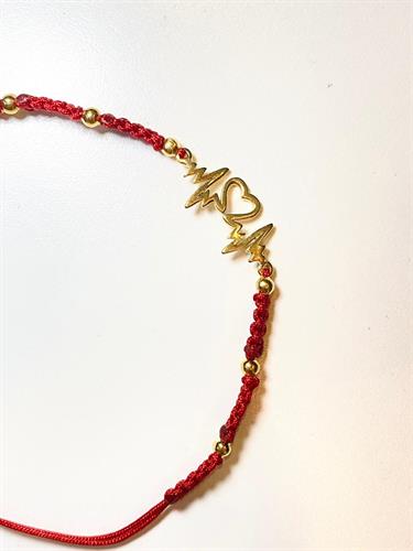 Pulsera Hilo Rojo con dije Electro Chapa